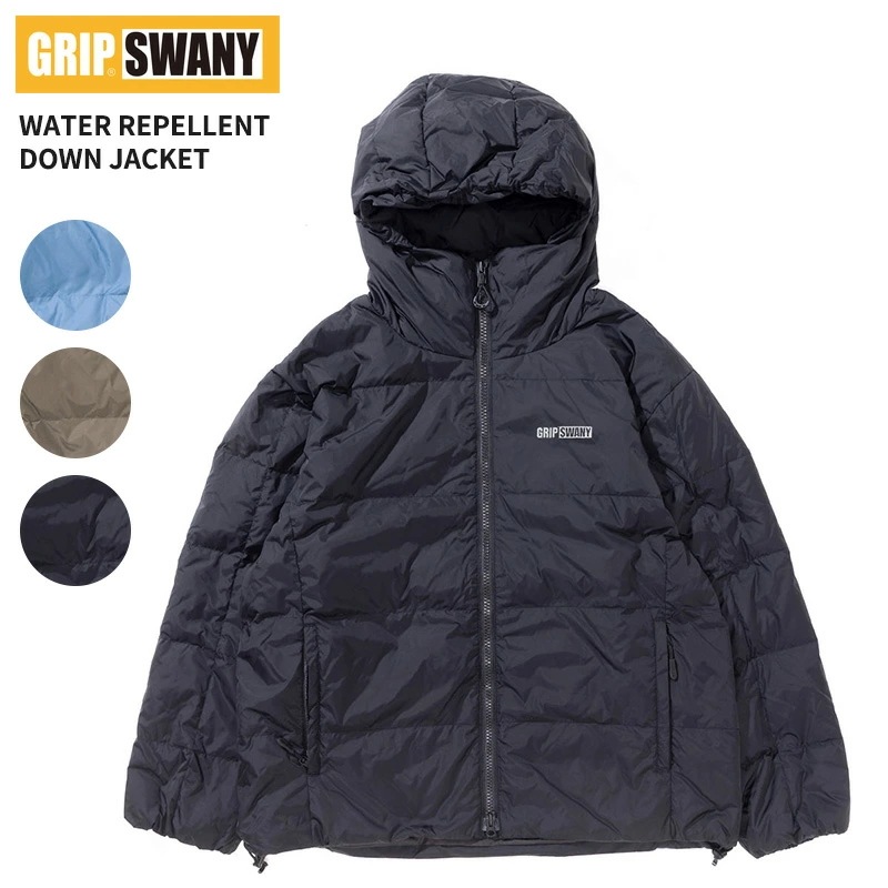 グリップスワニー メンズ ダウンジャケット GRIP SWANY 撥水 ジャケット WATER REPELLENT DOWN JACKET アウトドア 冬アウター GSMJ-056