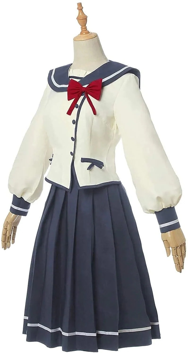 マンセイン紫 コスプレ衣装 セーラー服 高校制服 赤リボン付き お祭り 女装 イベント 女装 かわいい