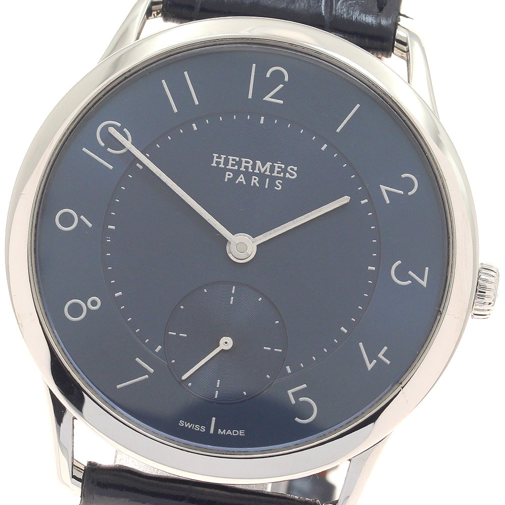 エルメス HERMES CA2.810 スリム ドゥ エルメス スモールセコンド 自動巻き メンズ _957086【中古】