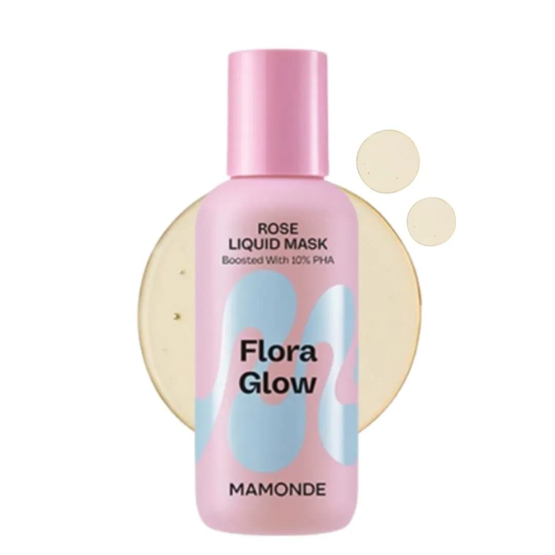 フローラグロー ローズ+PHAリキッドマスク80ml/スキンケアの第一段階/水分ツヤマスク/ローズペプチド/角質ケア/肌のキメケア/水分ケア/韓国コスメ