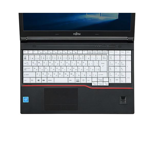 （まとめ） サンワサプライ ノート用シリコンキーボードカバー（富士通LIFEBOOKAシリーズ用） FA-SLIFEA2W (×2セット)