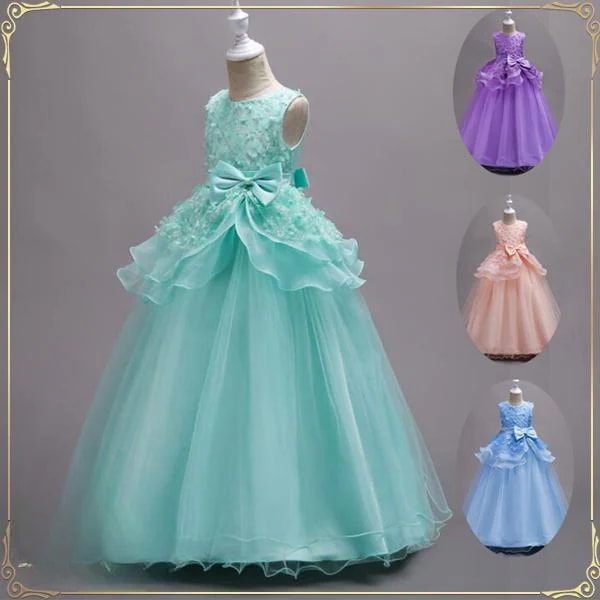 結婚式 コンクール七五三 フォーマルワンピース キッズフォーマルドレス入学式 子どもワンピース フォーマル発表会ドレス ロング 【Primepic】【急速出荷】子供ドレス