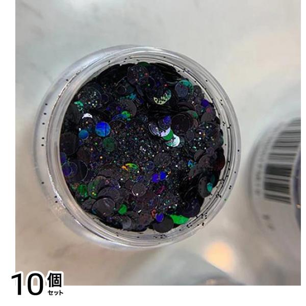 D.nail ディーネイル ホログラム オーロラブラック 1g 10個セット