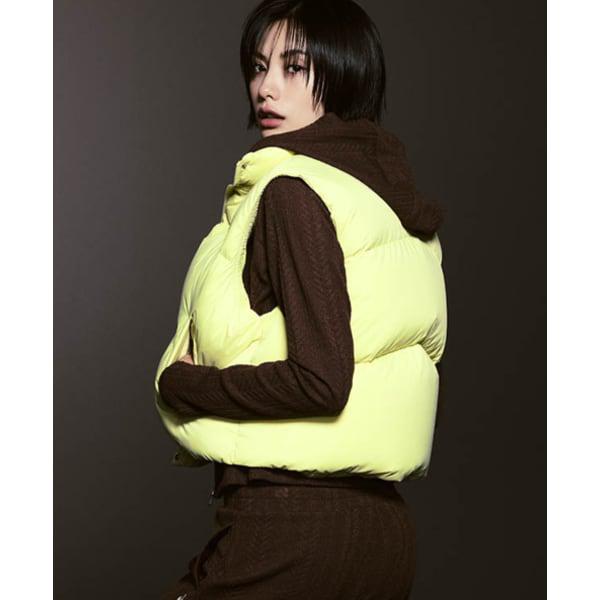 [ナナ着用] 女性ネージュルーズフィットダウンベスト