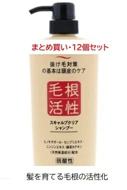 【まとめ買い×12個セット】ジュン・コスメティック スキャルプクリアシャンプー 【 シャンプー 】抜け毛 頭皮 毛根活性 カミツレ