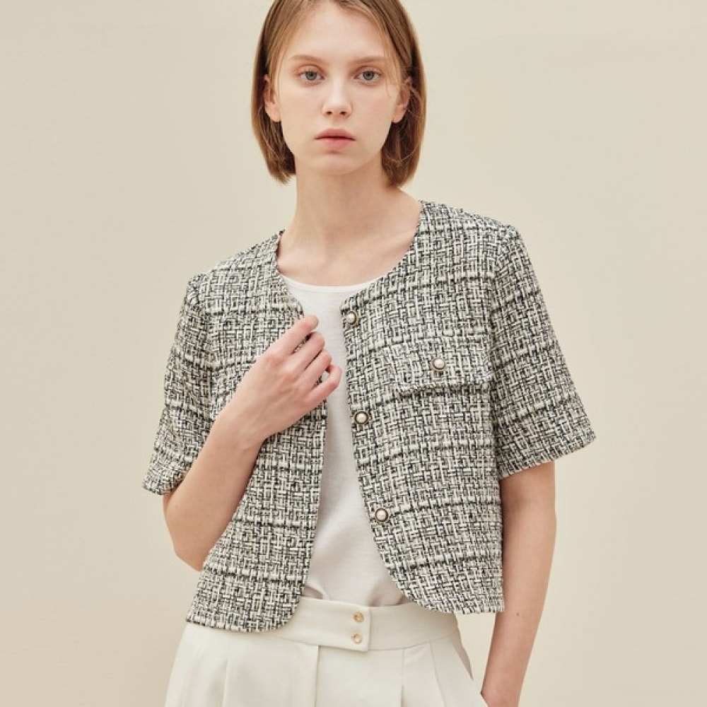 (リアーナニューヨーク) ラブリーツイードラウンドジャケット RRDQJK020