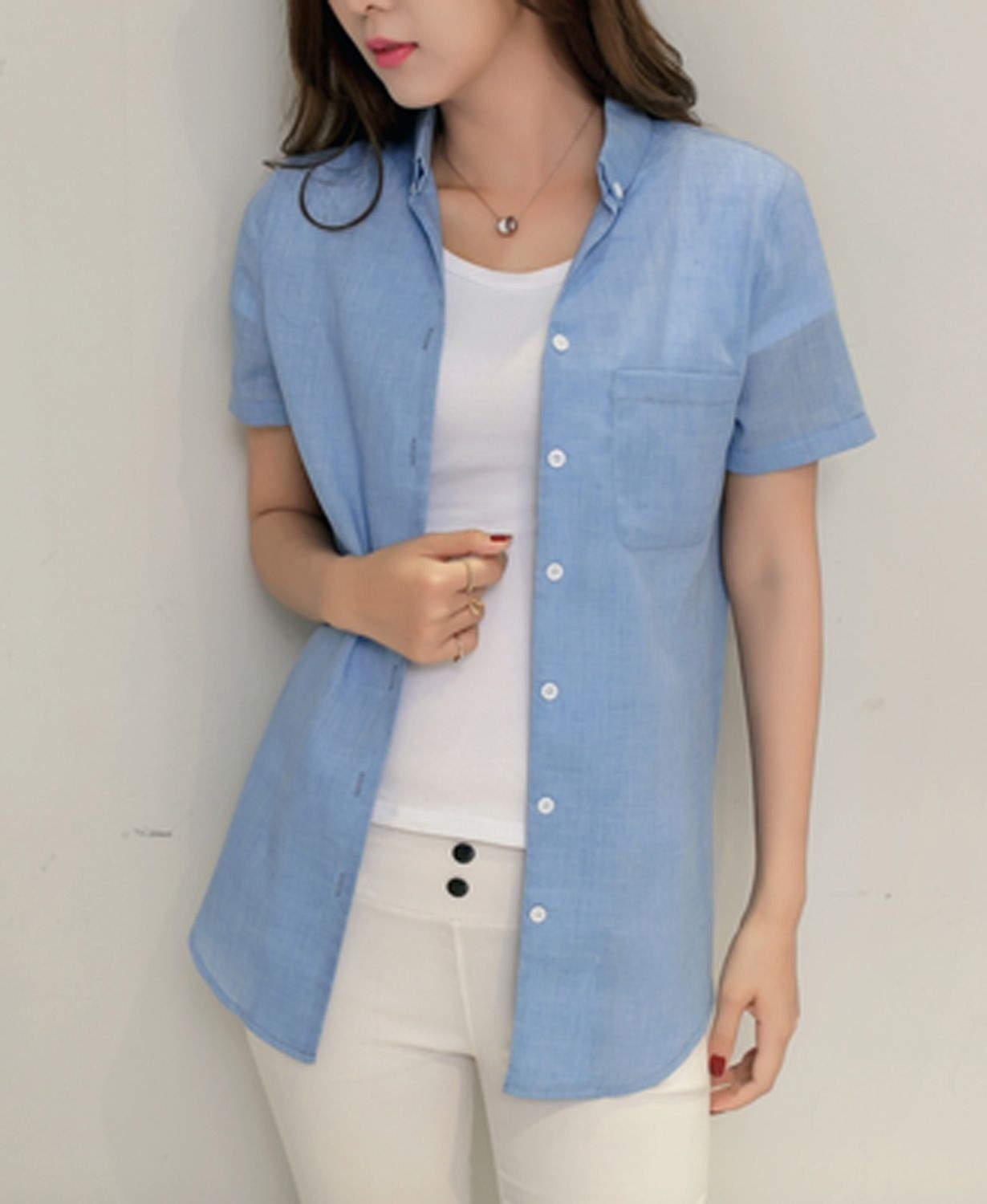 シャツ レディース ランキング ブランド 形態安定 おしゃれ 夏 事務服 春 シャツブラウス 白 半袖 トップス スポーツ Tシャツ 麻 ブラウス しわになりにくい カジュアル かわいい ゆったり 襟 4,774円