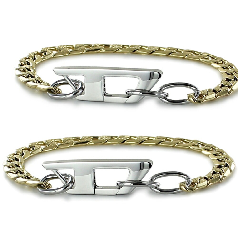 ペアブレスレット お揃い ディーゼル チェーンブレスレット ブランド おしゃれ メンズ レディース カップル 男性 女性 プレゼント ペアアクセサリー ペアジュエリー ペアギフト 誕生日 記念日 贈り