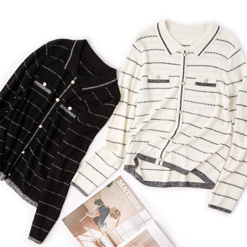 トップス デート レース ニットソー セーター カーディガン プルオーバー ミドル丈 レギュラー丈 ノースリーブ 長袖 Vネック 襟付き ポロカラー タイト 細身 ストレート リブ 前開き 伸縮性