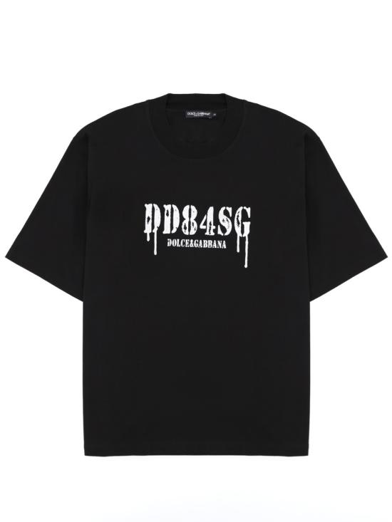 DOLCE & GABBANA Men T-Shirts G8TJ0T G7POZN0000 BLACK