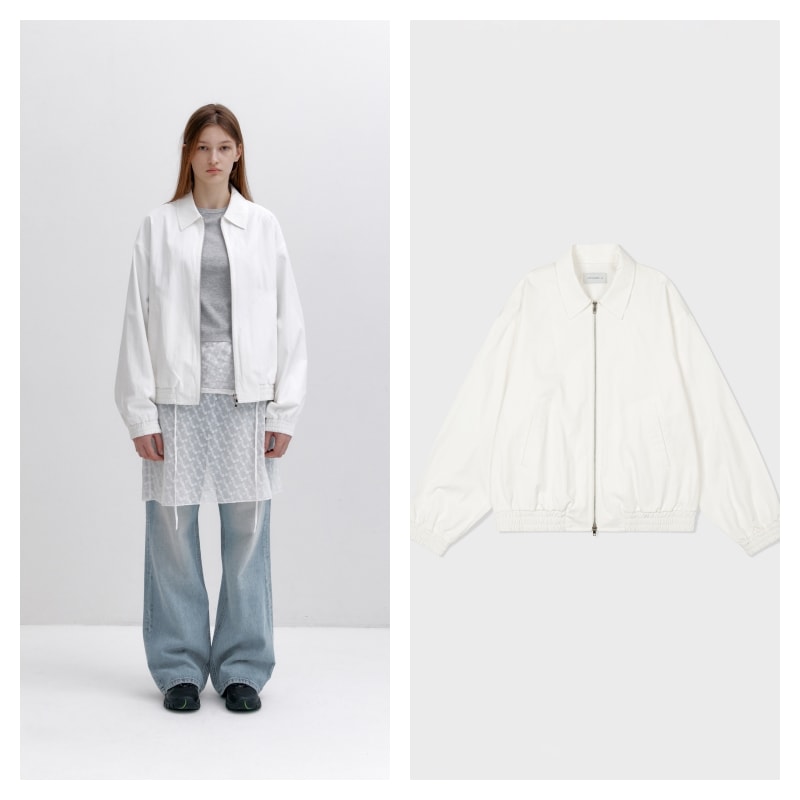 【LOW CLASSIC】 WASHED COTTON BLOUSON JACKET : WHITE 28,088円