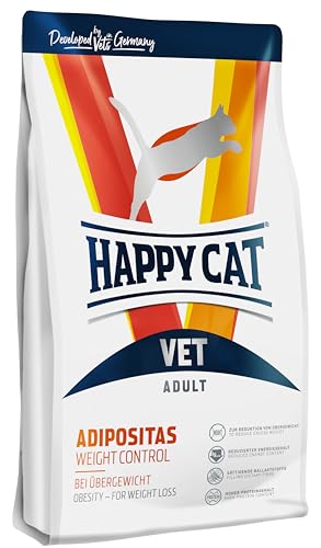 HAPPY CAT (ハッピーキャット) VET アディポシタス 肥満ケア - 食事療法食 全猫種 成猫シニア猫 pHコントロール グルテンフリー 無添加 ヒューマングレード ドイツ製 キャットフー