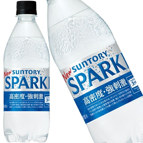 サントリー 天然水スパークリング SPARKLING 500mlPET48本[12本2箱]【4営業日以内に出荷】