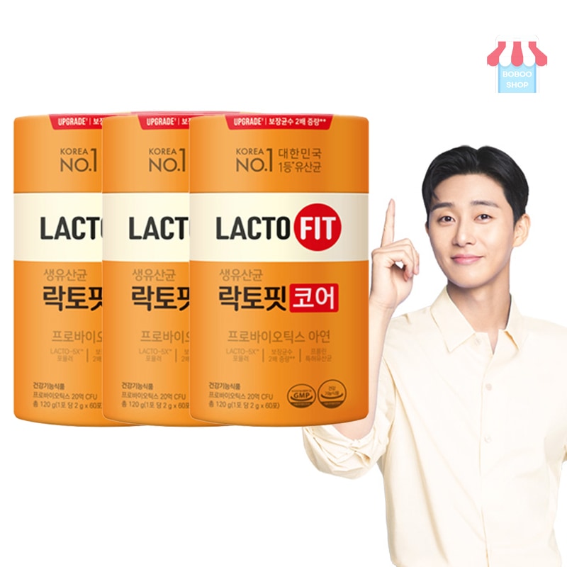 60包X3個 ラクトフィットコア / LACTO FIT CORE 韓国の人気乳酸菌 家族みんなの乳酸菌 便秘脱出