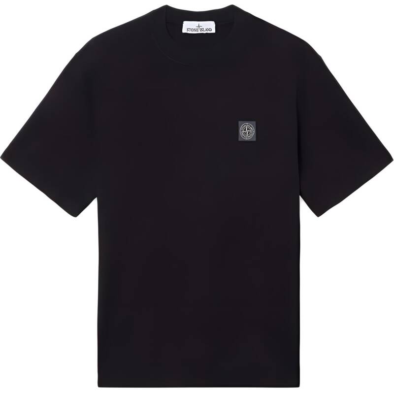 [ロロモダ] ストーンアイランド ロゴパッチ オーガニック メンズ半袖Tシャツ / S152100034-S0115-V0029