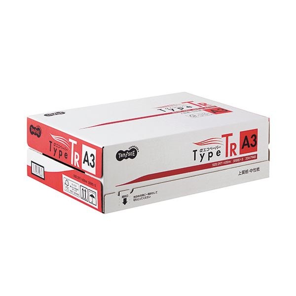 （まとめ） TANOSEE αエコペーパータイプTR A3 1箱（1500枚:500枚3冊） 5セット