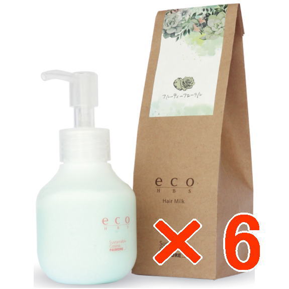 【送料無料】 パイモア エコエイチビーエス ヘアミルク 80g フルーティーフローラル 【6個セット】／ 美容室専売品　ヘアミルク 6,955円