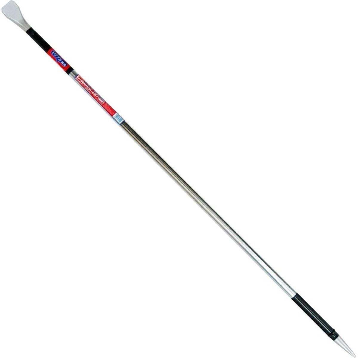 バクマ ちょーかるカナテコ 25×1500mm テコ 金テコトリプル接合 全体焼入 バール カナテコ 特殊パイプ形状 高強度