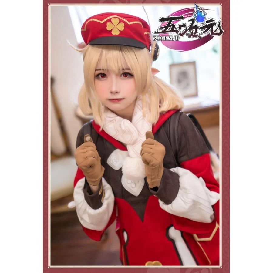 【品質良い 大好評中】江南猫次　原神　コスプレ　クレー　衣装　ウィッグ　靴　追加可