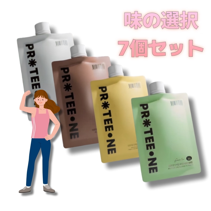 [7個セット] プロティワン プロテインシェイク パウチ型 味選択 40g×7個 糖類 only 1g