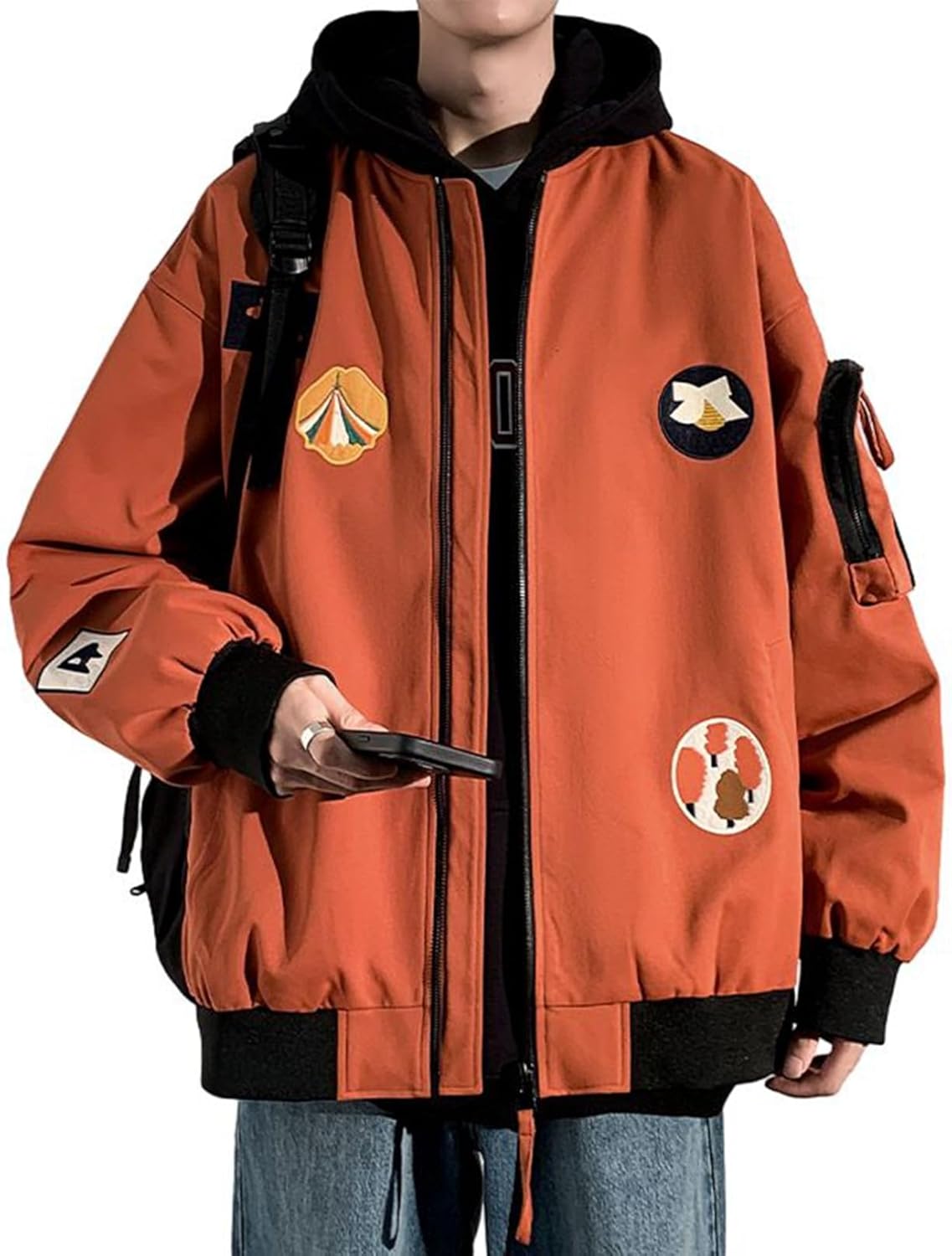 メンズ ブルゾン スタジアムジャンパー かっこいい ショート スタジャン フライトジャケット 作業着 ワークウエア 春秋 ジャケット 薄手 アウトドア オシャレ ストリート アウター