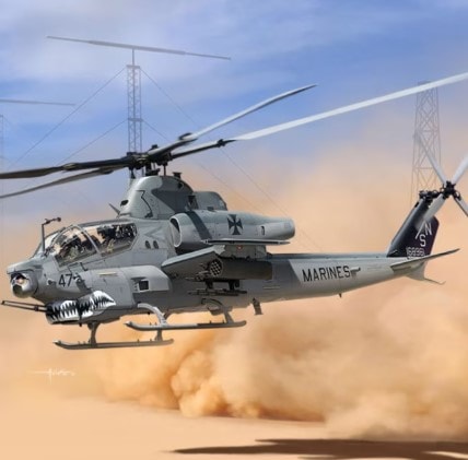 [1/35スケール]USMC AH-1Z「サメの口」アカデミープラモデル #12127