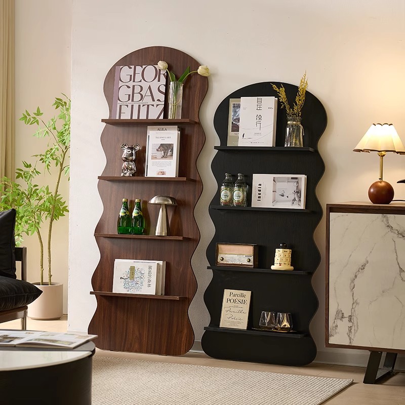 シンプルなホームブックケース木製本棚フロアスタンドストレージラックリビングルーム壁パネルディスプレイラックストレージキャビネット