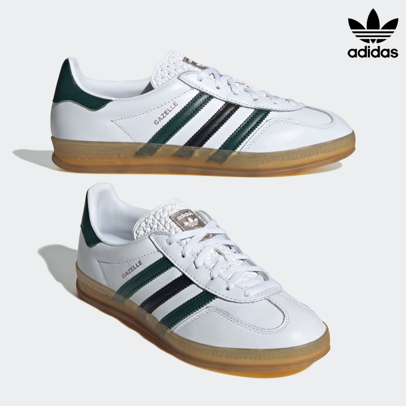 [ADIDAS] アディダス スニーカー レディース ガゼル インドア カレッジグリーン / GAZELLE INDOOR WHITE