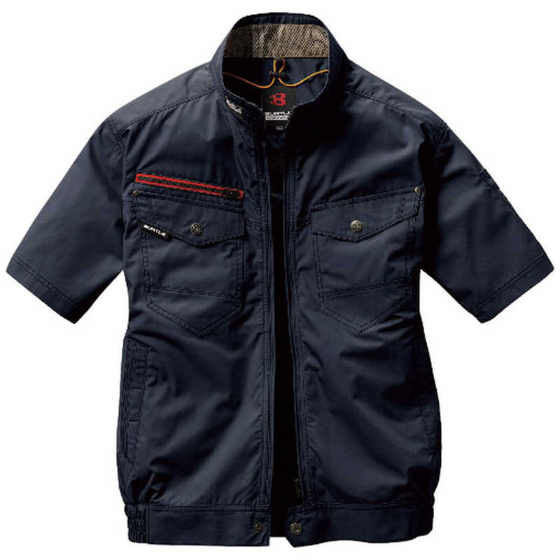 バートル　空調服 エアークラフト 半袖ブルゾン [5L/ネイビー]　AC7146-3-5L