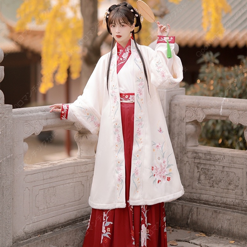 【最安値挑戦】【本日限定】オリジナルデザイン蘇幕遮漢服刺繍カーディガンポンチョ3点セット-14 9,001円