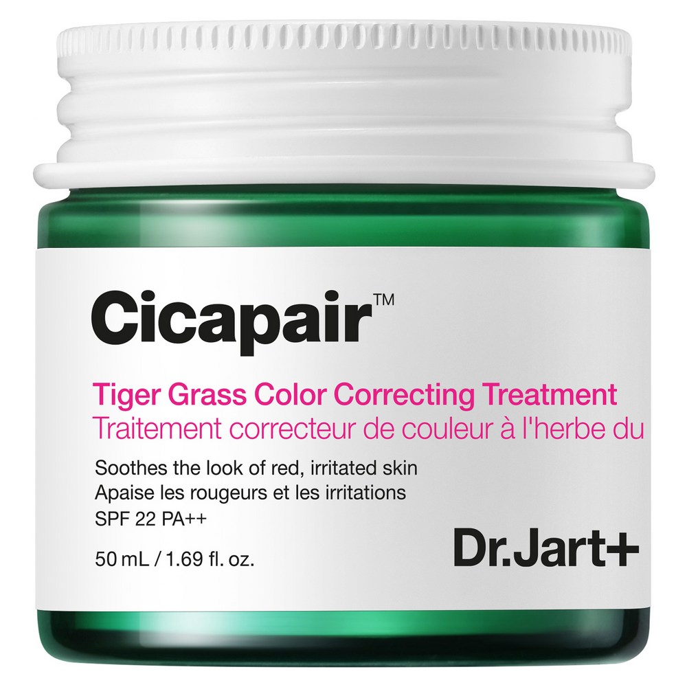 ドクタージャルトシカフェアタイガーグラスカラーコレクショントリートメントメイクベースSPF22 PA ++ 50mlグリーン1個
