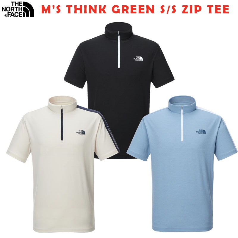 韓国正規品保証 関税負担なし NT7KN00A MS THINK GREEN S/S ZIP TEEデイリー 基本 着装 男子 女子 人気 韓国 ファッション 男女共用 アウトドア 9,009円