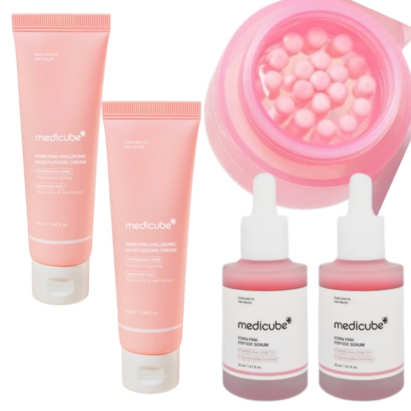 Qoo10] メディキューブ 【5点セット】PDRNピンクアンプル30 : スキンケア