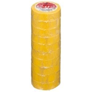 (業務用5セット)ヤマト ビニールテープ/粘着テープ 19mm10m/黄 10巻入り NO200-19 5セット