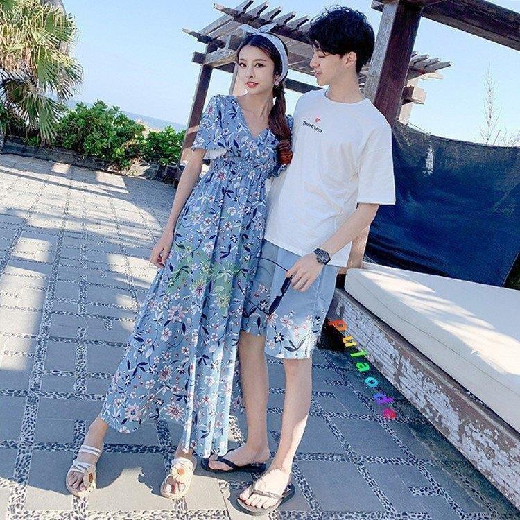 ペア 水着 メンズ レディース カップル サーフパンツ 海水パンツ 海パン ビーチパンツ ハーフパンツ サーフショーツ 大きいサイズ トランクス スポーツ