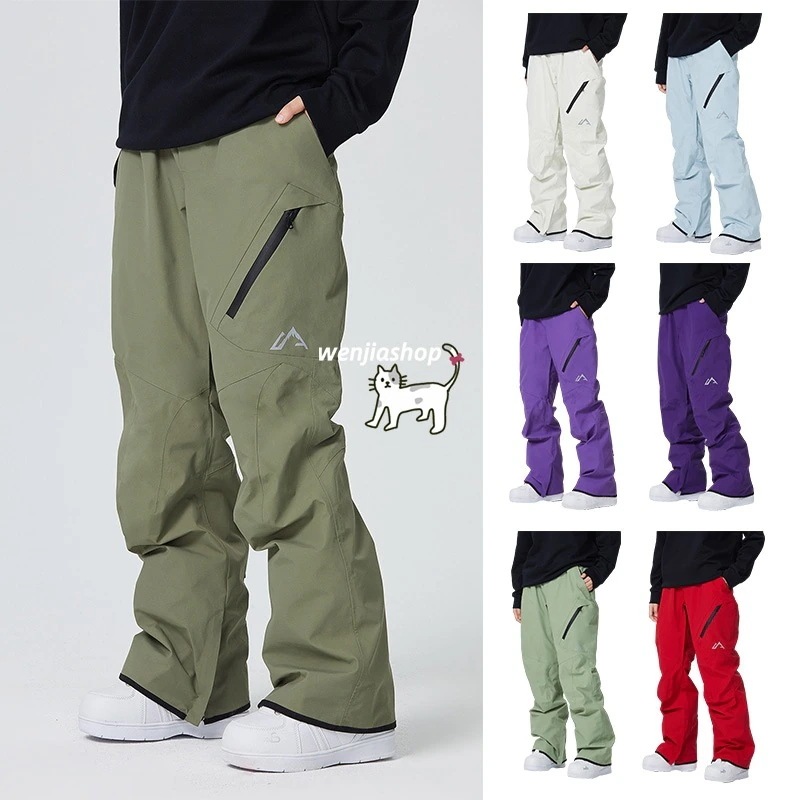 スノーボードウェアパンツ単品レディースメンズ防水10000mmボトムスズボンスキーウェアロングパンツ韓国風男女兼用スノボウェアプルオーバー防水防寒防雪保温防風通気