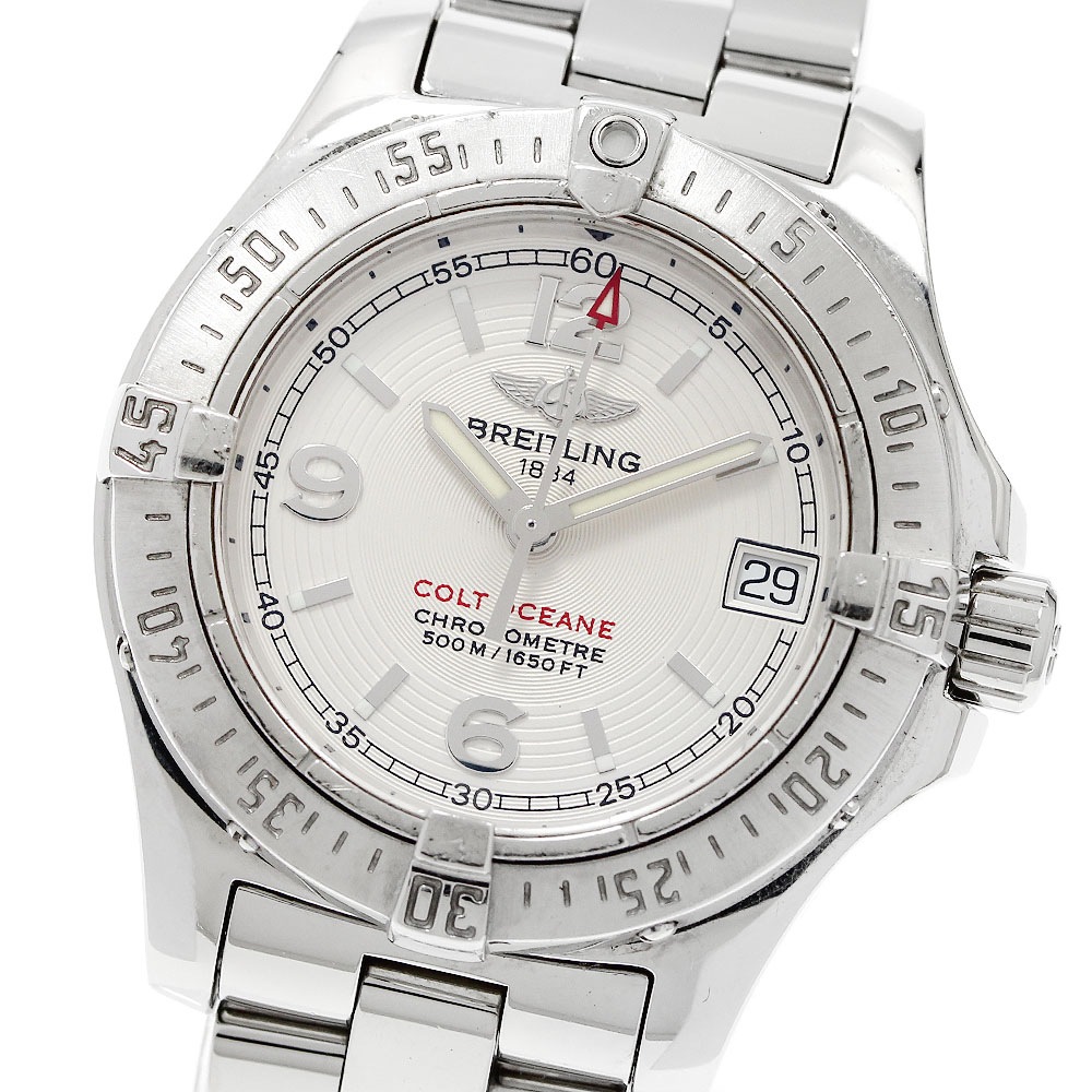 ブライトリング BREITLING A77380 コルト オーシャン デイト クォーツ レディース _950857【中古】