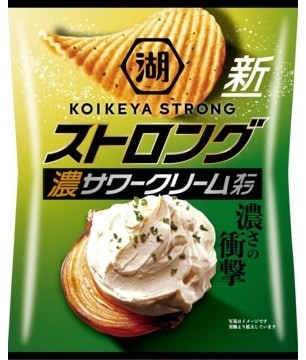【送料無料】湖池屋 KOIKEYA STRONGポテトチップス 濃サワークリームオニオン55g3ケース/36袋 5,306円
