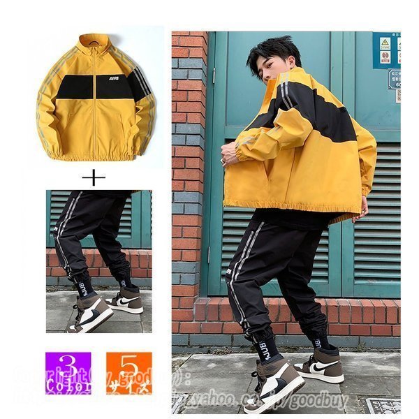 新作 メンズファッション 上着とズボン2点セット 男性 メンズ パーカー トレーナー メンズ服 カジ