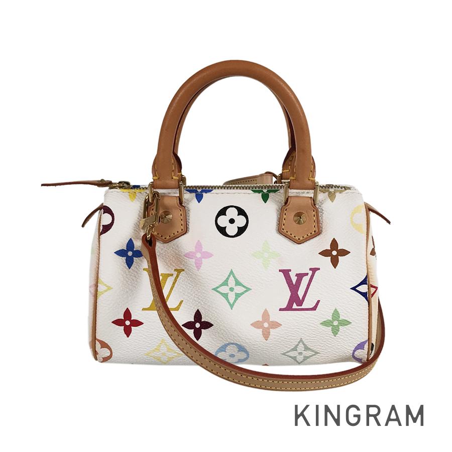 モノグラム マルチカラー ミニ スピーディ M92645 ハンドバッグ sh【中古】