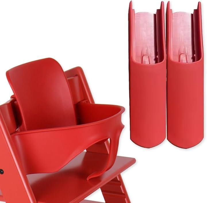 互換品 トリップトラップ ストッケ 専用 ベビーセット 延長グライダー付 stokke ハーネス(レッド)