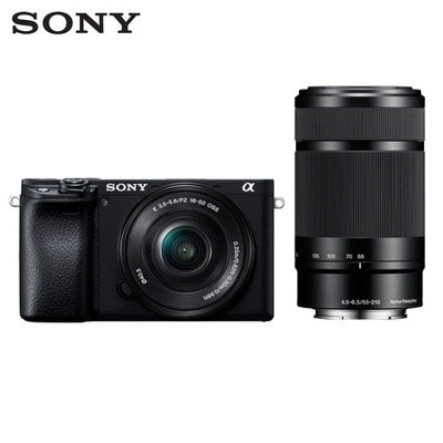 ソニー デジタル一眼カメラ α6400 ダブルズームレンズキット ILCE-6400Y-B ブラック SONY【送料無料】