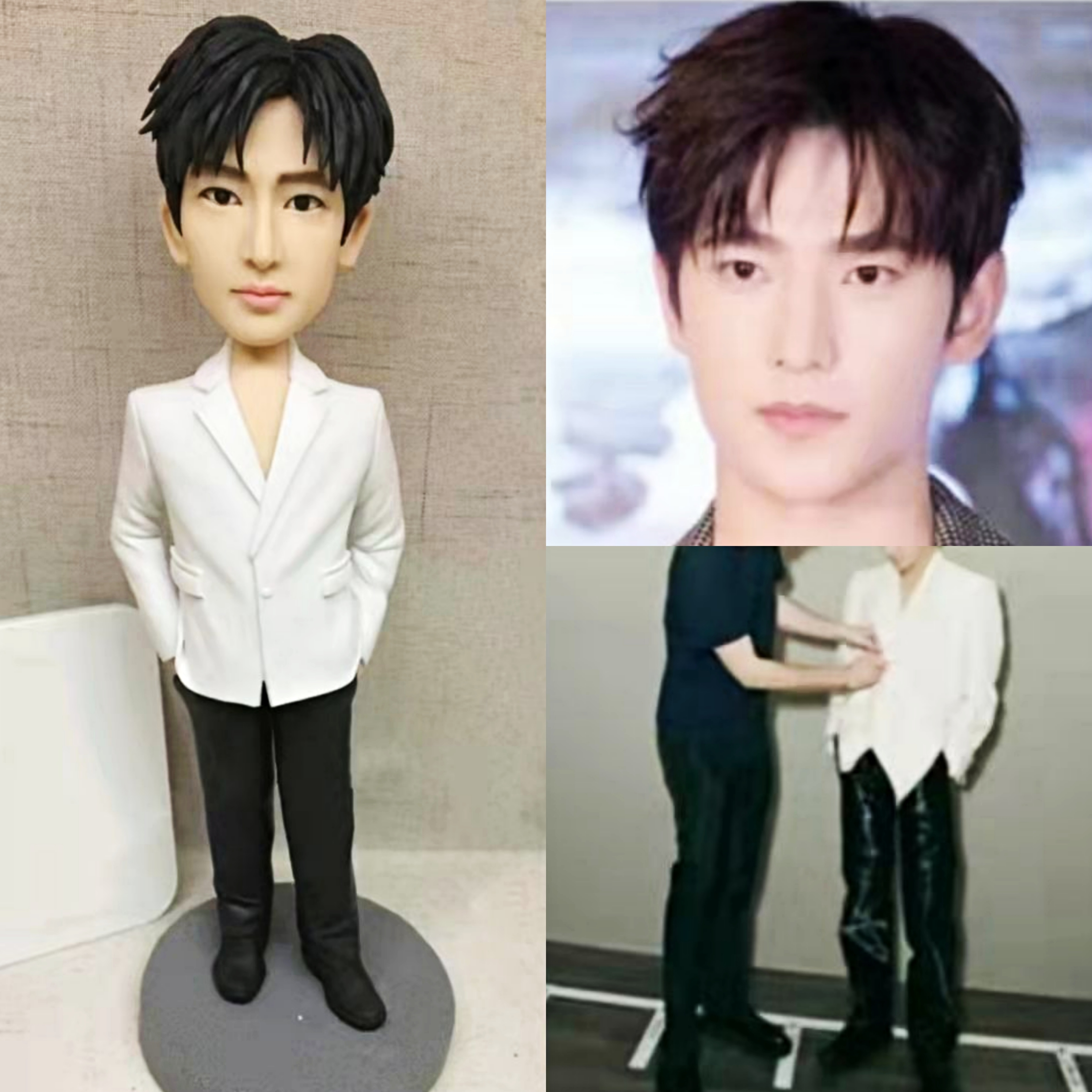 【オーダーメイド】3D肖像画 似顔絵 人形 フィギュア 彼氏 彼女 誕生日 ケーキトッパー 記念日 カップル 友達 プレゼント