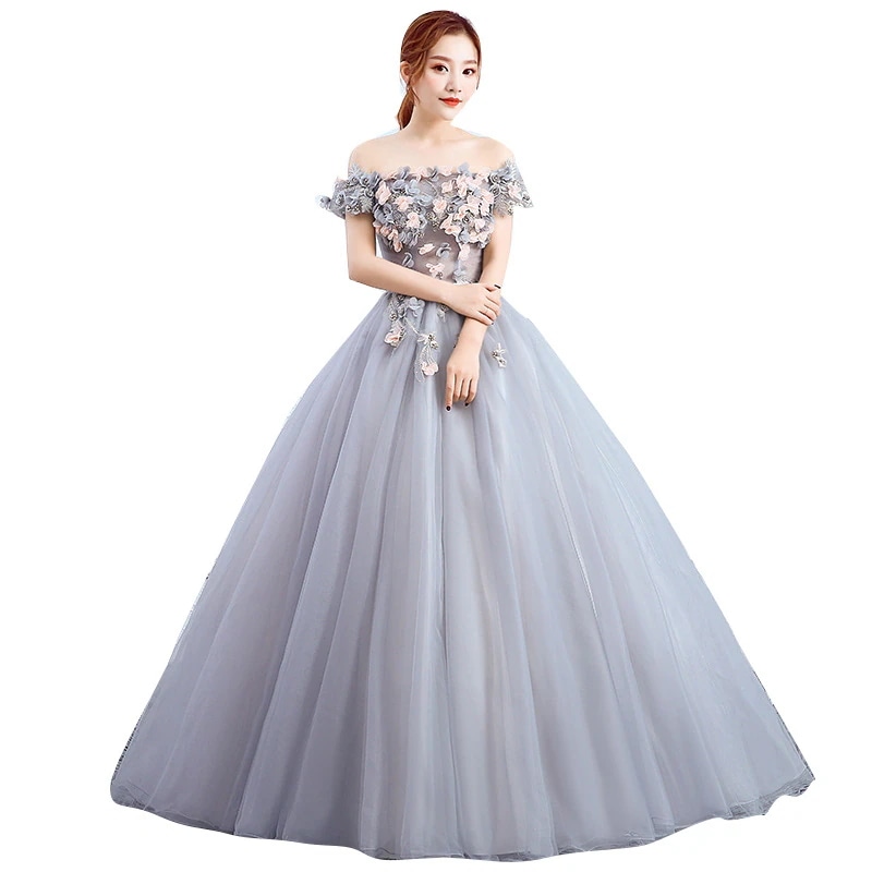 ドレス スタジオブライダル宴会ホストイブニングドレスソロアートテストパフォーマンス衣装チュチュスカート 5,255円