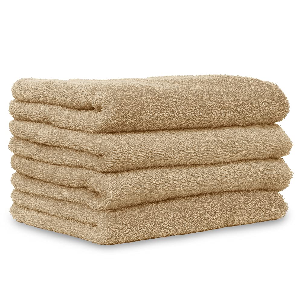 アイリスプラザ綿100% 日本製 1秒瞬間吸水 バスタオル 4枚セット しっかりした肌触りでゴシゴシ身体を拭けるので男性に 泉州タオル後晒製法で清潔 空気を含む両面ロングパイルで乾きやすく清潔が保てる