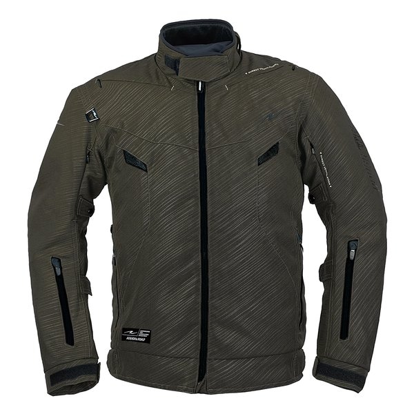 バイク用 エアベントライディングジャケット スラッシュ-ダークオリーブ/LLサイズ RR7251SS-DO4