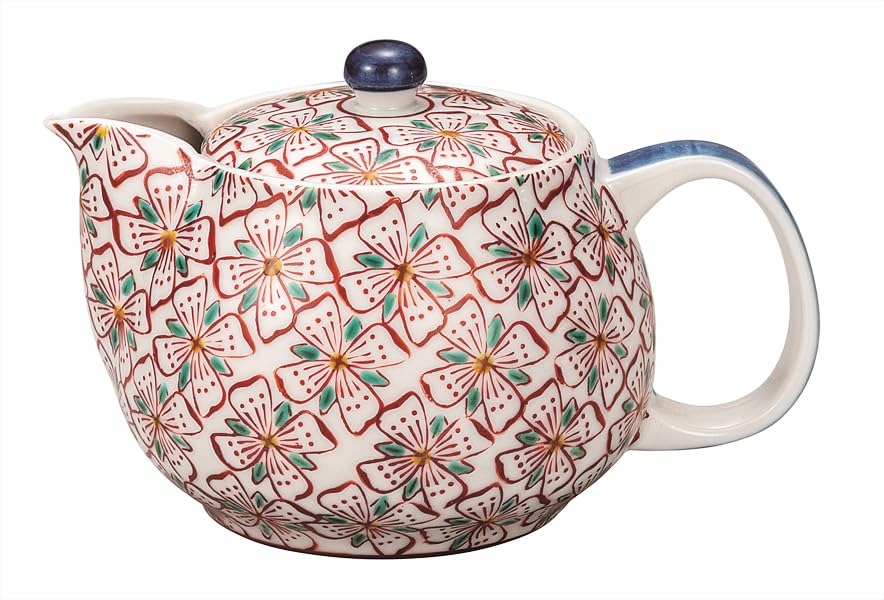 ナカマル『九谷焼』ポット急須花紋 K9-610