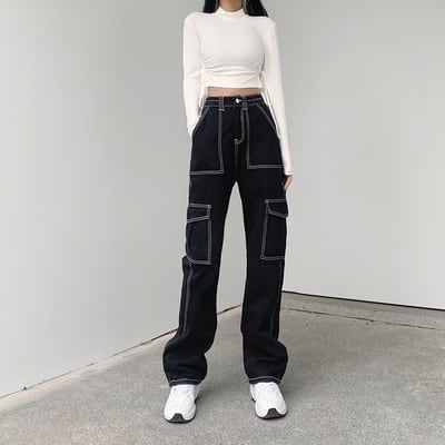 ボトムス ボトム おすすめ おしゃれ お洒落 激安 安い プチプラ デニム パンツ ワイド パンツ カーゴ パンツ ハイ ウエスト ワイド ゆったり 太め コットン 綿 動きやすい 韓国 l