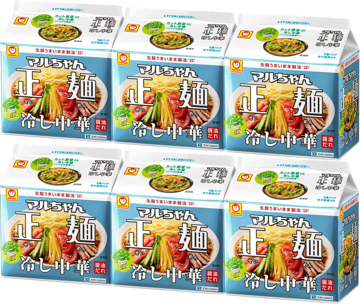 マルちゃん マルちゃん正麺 冷し中華 5食パック 118g×5袋×6個