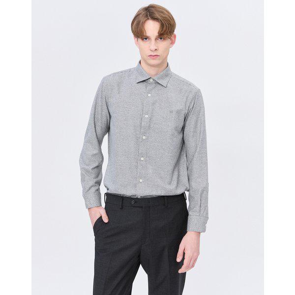 [24FW] [定番商品] グレーチェック長袖カジュアルシャツ WMSH4DU13G2